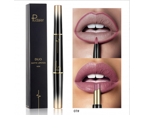 Матовая помада + карандаш подводка 2-в-1 Pudaier Duo Matte Lipstic (07) Матовая помада + карандаш подводка 2-в-1 Pudaier Duo Matte Lipstic (07)