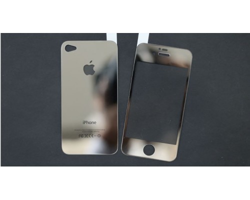 Зеркальное защитное стекло для iPhone 4/4s (2 шт) Зеркальное защитное стекло для iPhone 4/4s (2 шт)