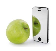Зеркальное защитное стекло для iPhone 4/4s (2 шт)