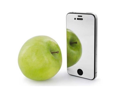 Зеркальное защитное стекло для iPhone 4/4s (2 шт) Зеркальное защитное стекло для iPhone 4/4s (2 шт)