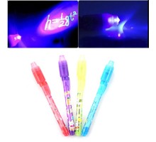 Ручка Invisible Pen с невидимыми чернилами и ультрафиолетовым фонариком