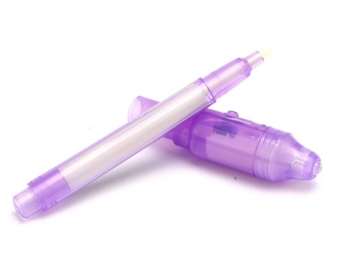 Ручка Invisible Pen с невидимыми чернилами и ультрафиолетовым фонариком Ручка Invisible Pen с невидимыми чернилами и ультрафиолетовым фонариком