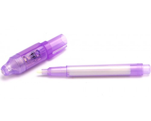 Ручка Invisible Pen с невидимыми чернилами и ультрафиолетовым фонариком Ручка Invisible Pen с невидимыми чернилами и ультрафиолетовым фонариком