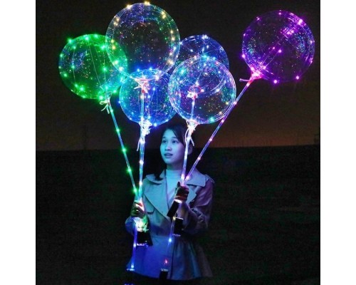 Светящийся воздушный шарик LED на палочке Светящийся воздушный шарик LED на палочке