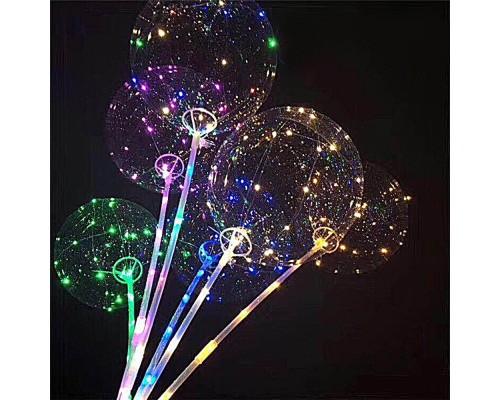 Светящийся воздушный шарик LED на палочке Светящийся воздушный шарик LED на палочке