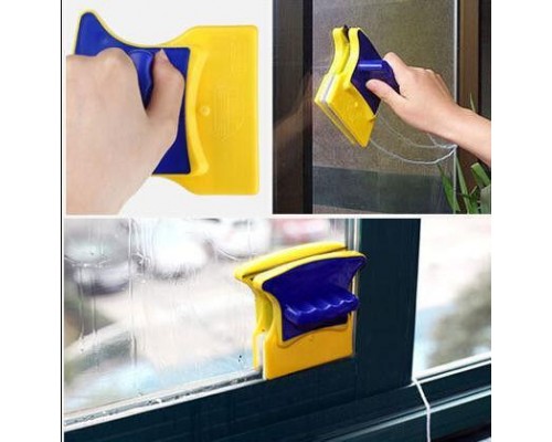 Магнитная двусторонняя щётка для мытья стекол Double Sided Glass Магнитная двусторонняя щётка для мытья стекол Double Sided Glass