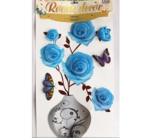 Наклейка Room Decor Ваза с цветами (многослойная)