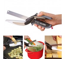 Нож-ножницы с разделочной доской 2 в 1 KNIFE CUTTING BOARD